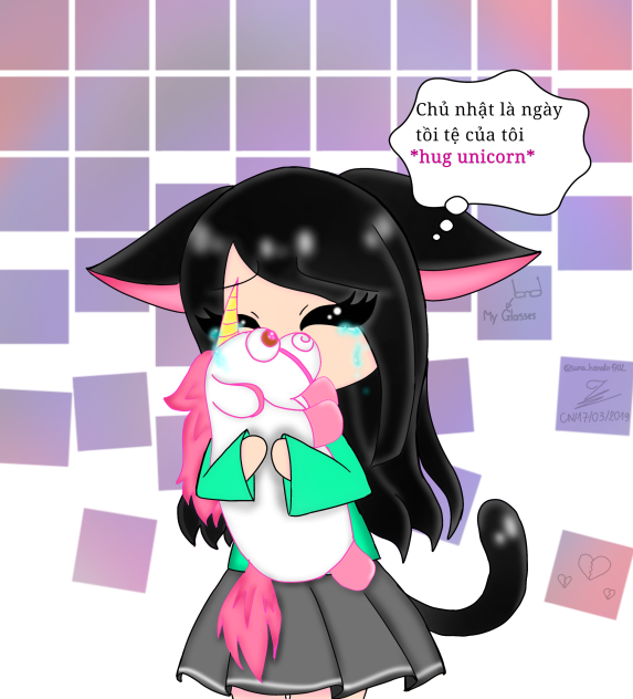 My bad day (cry and hug baby unicorn)