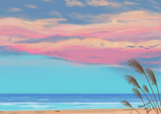 夕焼け背景