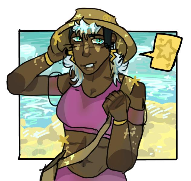 Storm (XMen) at the beach!!