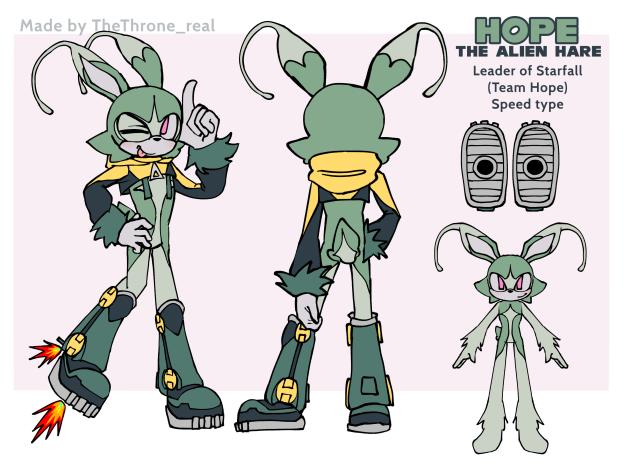 Hope the Alien Hare reference sheet