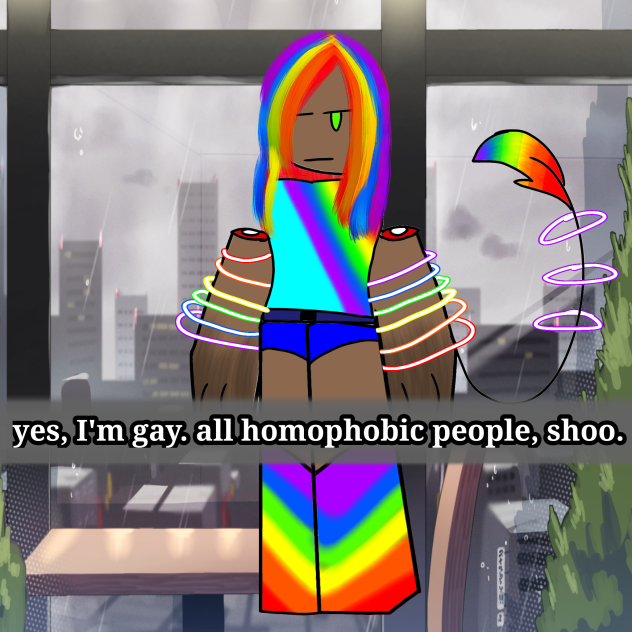 walking gay flag