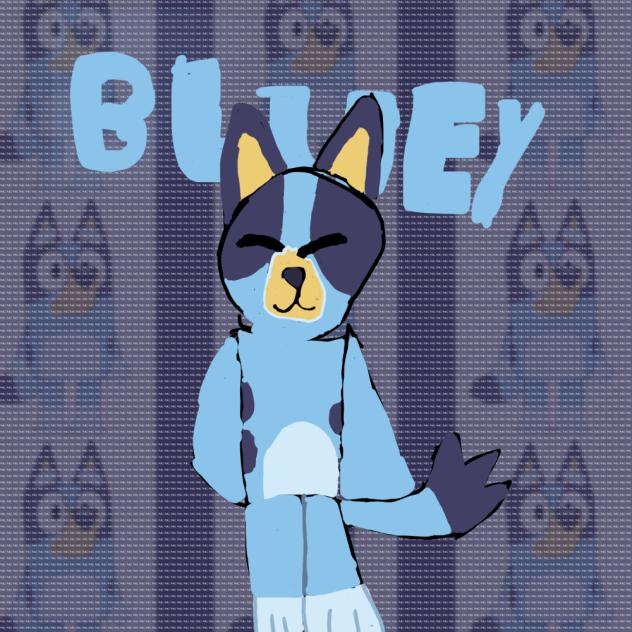 Bluey drawing