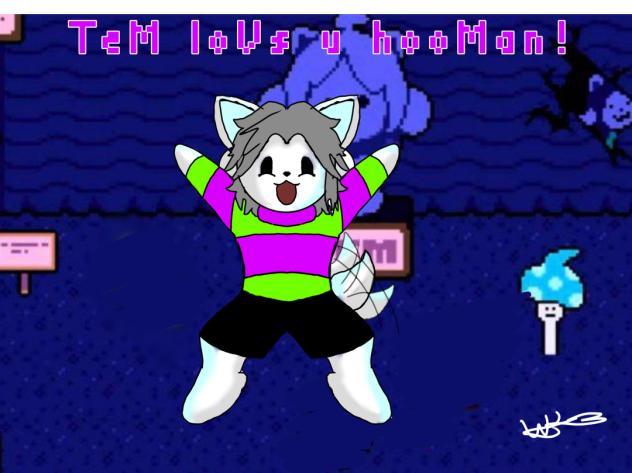 #undertale, temmy loves you human💟