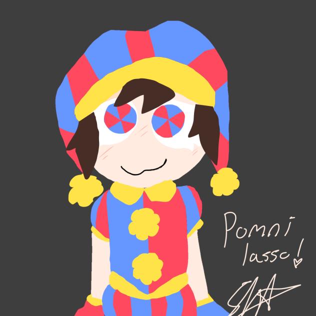 Pomni lasso art lol
