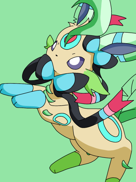 色々混ざった色違いリーフィア