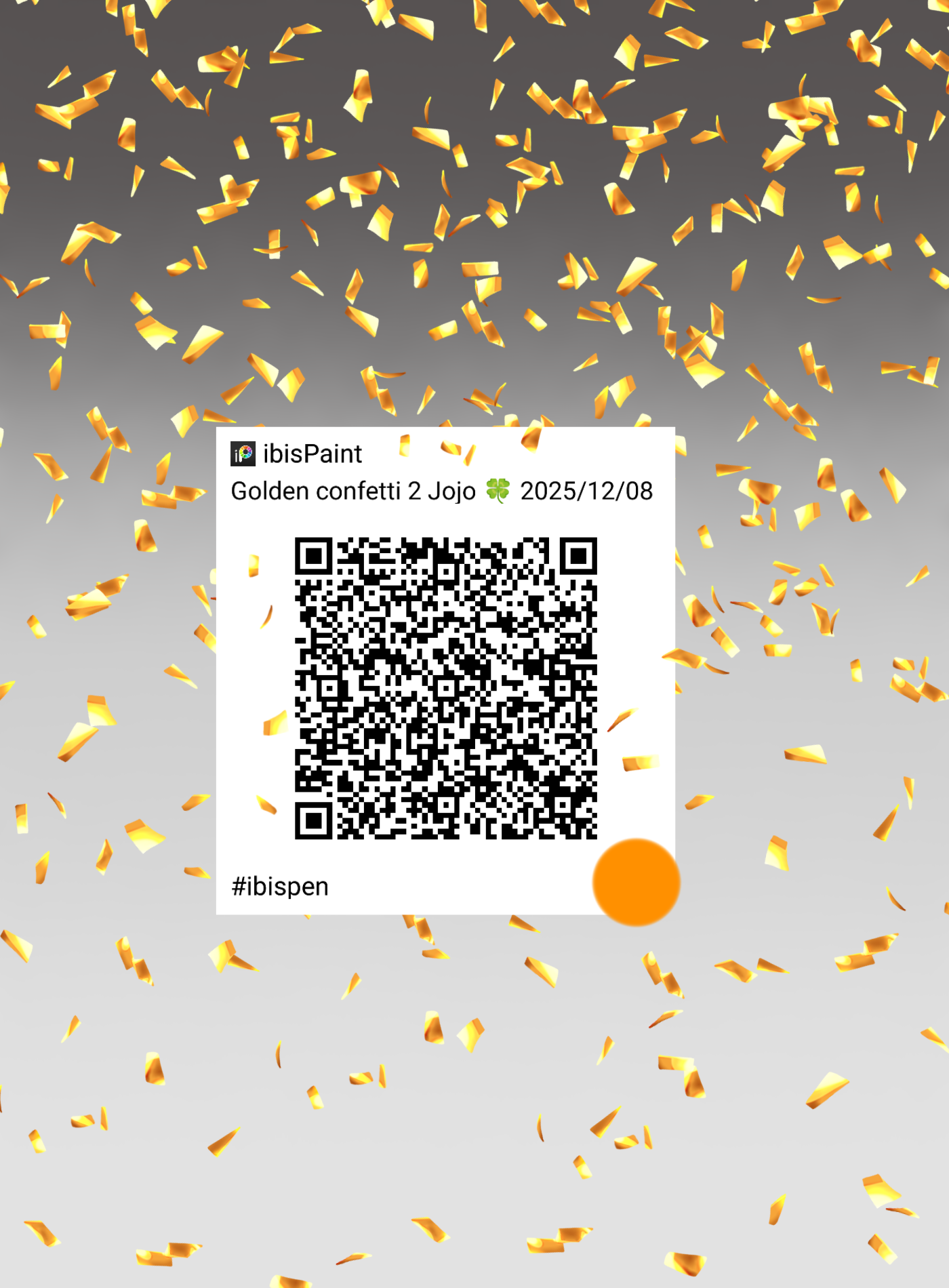 Golden confetti 2 - ibisPaint