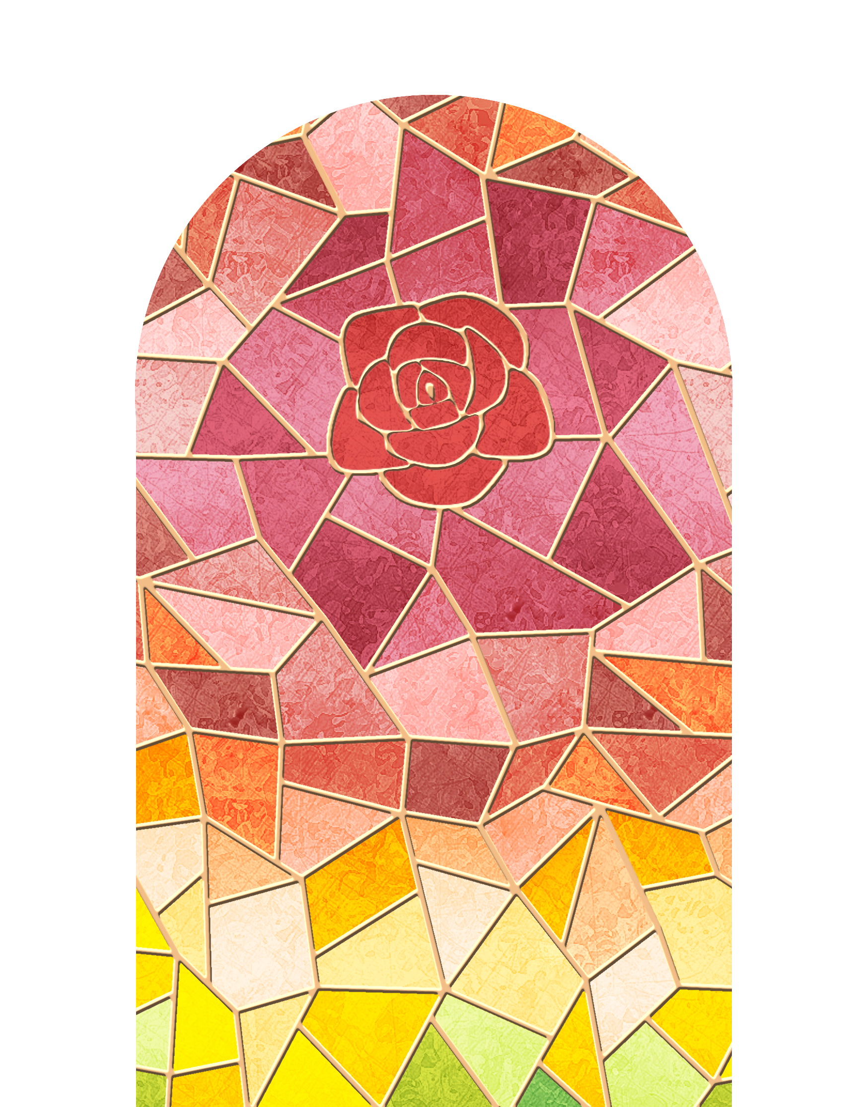 Stained glass window, Magically Arranged - ibisPaint