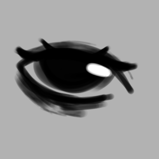 Lazy eye animation - ibisPaint