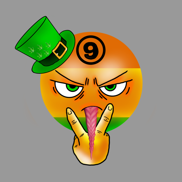 9 Ball Mascot