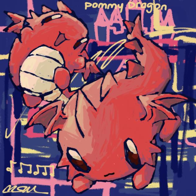 Pommy dragon