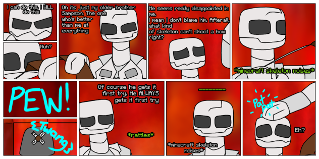 A Skeletal Story. p2 Minecraft-FNaF fmc