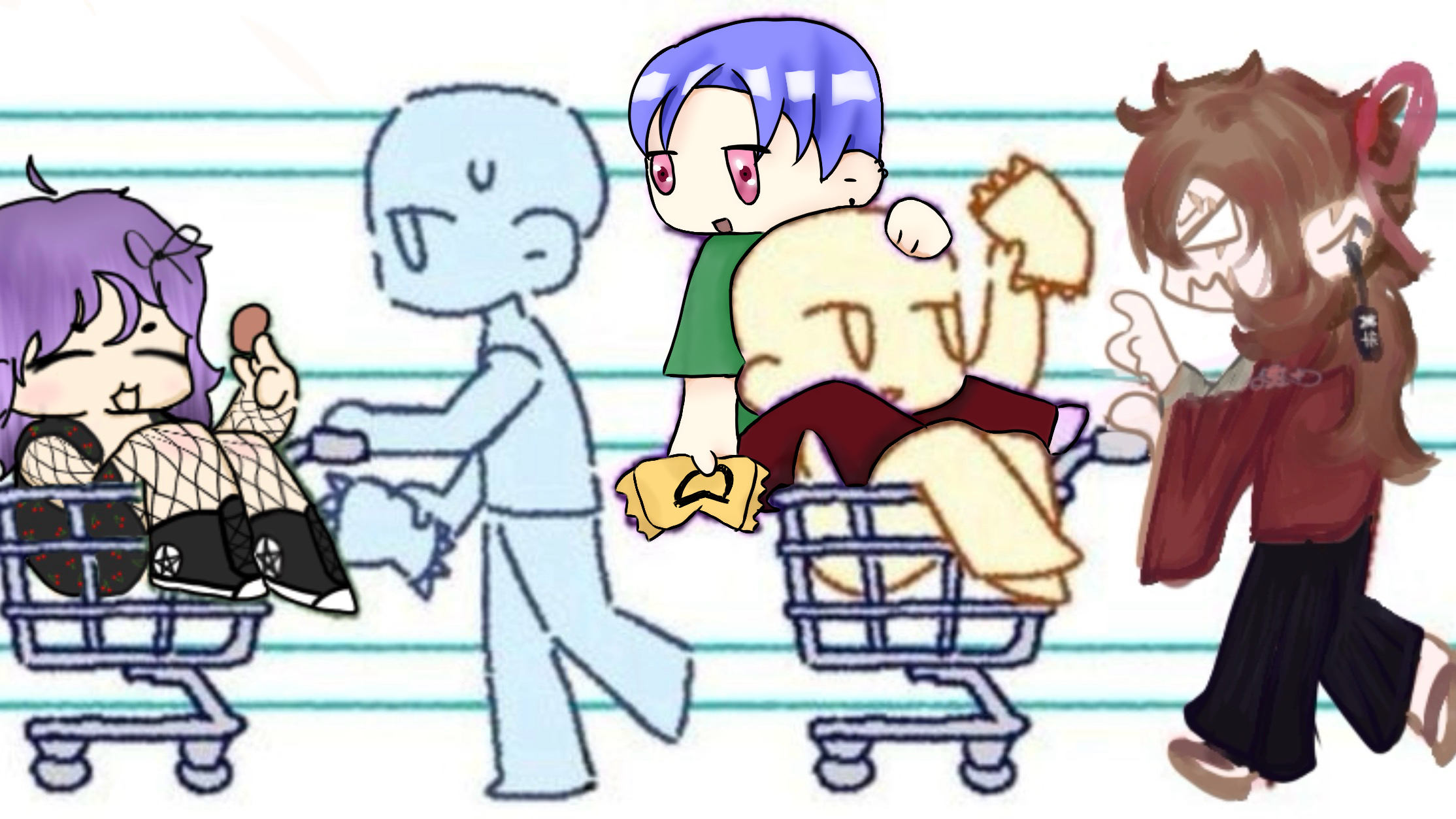 Shopping collab with ~・Xiao Stay・~ - ibisPaint