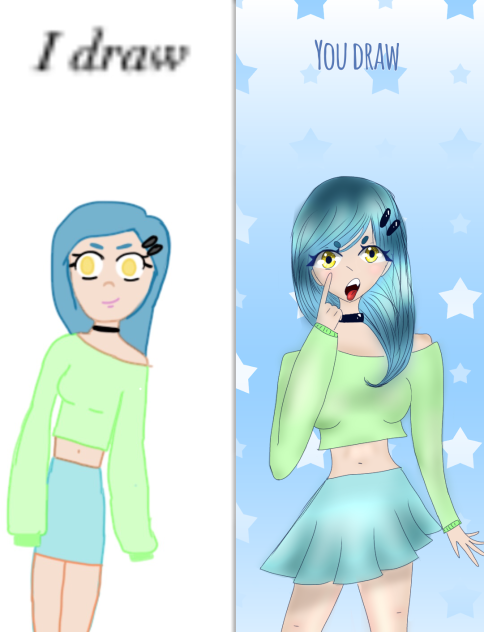 I draw you draw collab 💙