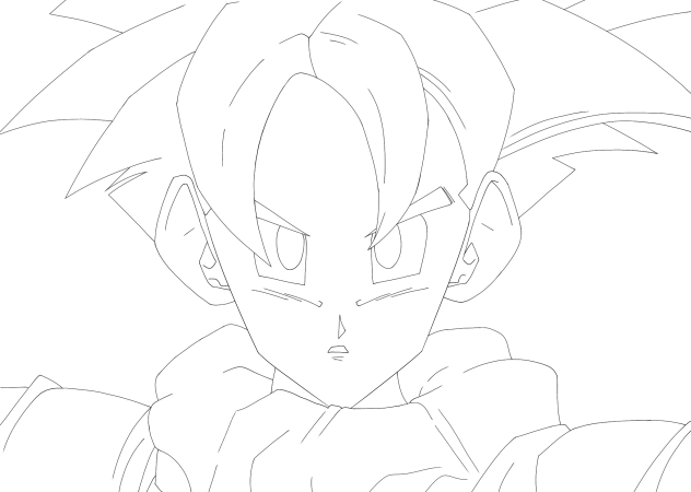 Teen Gohan lineart