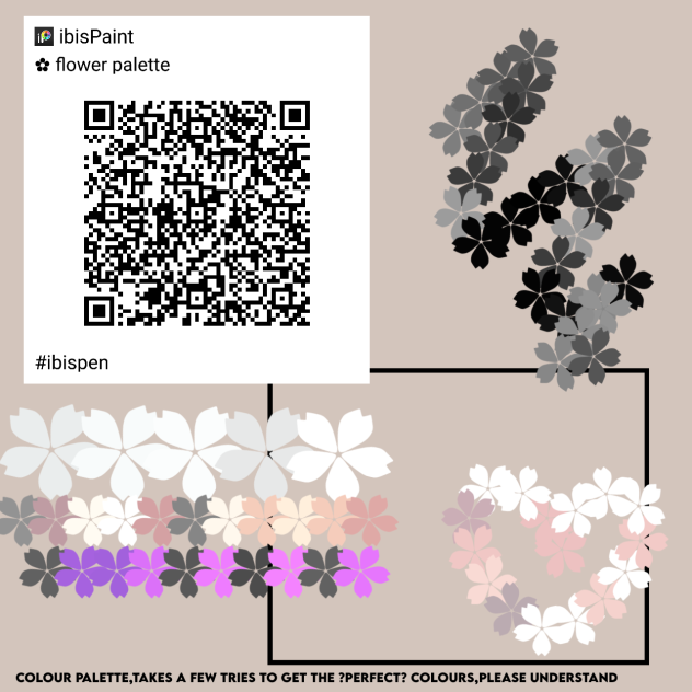 Flower palette brush ibisPaint