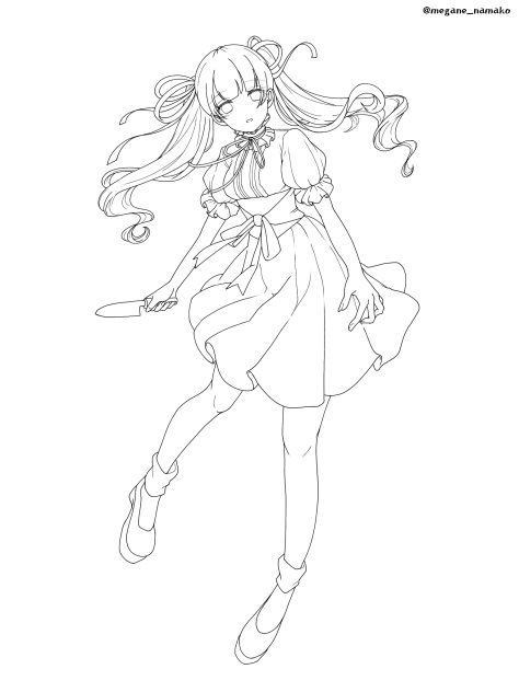 包丁ちゃん@線画