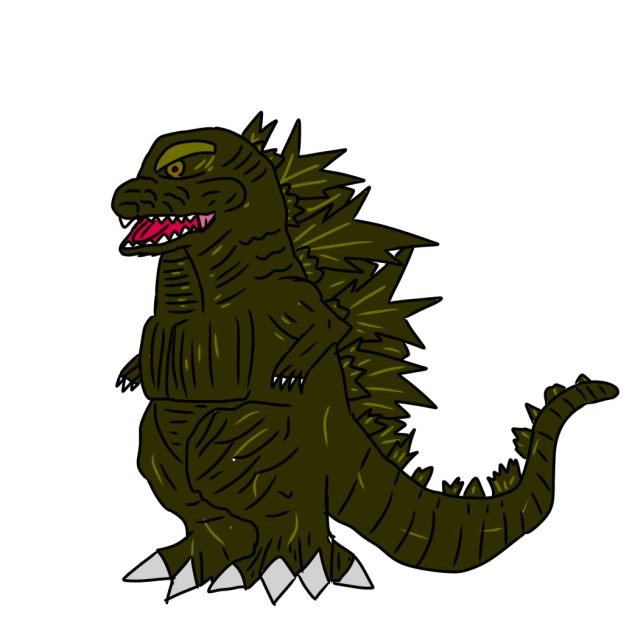 ゴジラ−1.0 ゴジラ　デフォルメ