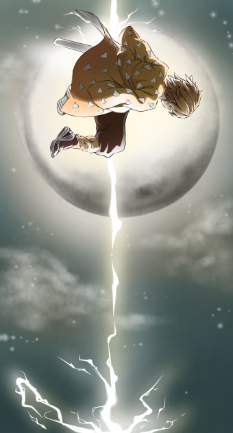 senitsu with moon