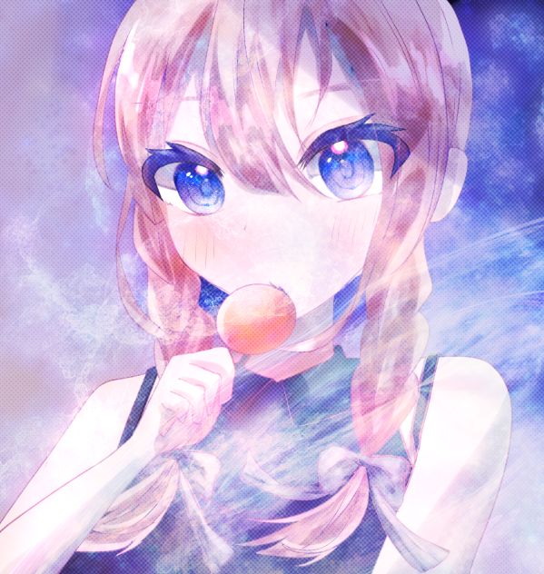 ～アメをなめる三つ編み少女～