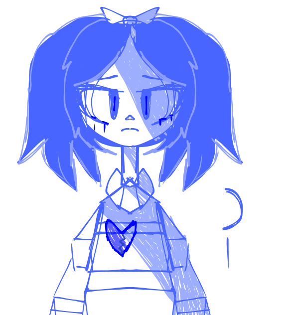 blue sketch