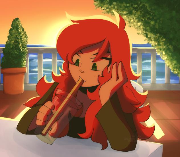 She's Drinking Baja Blast