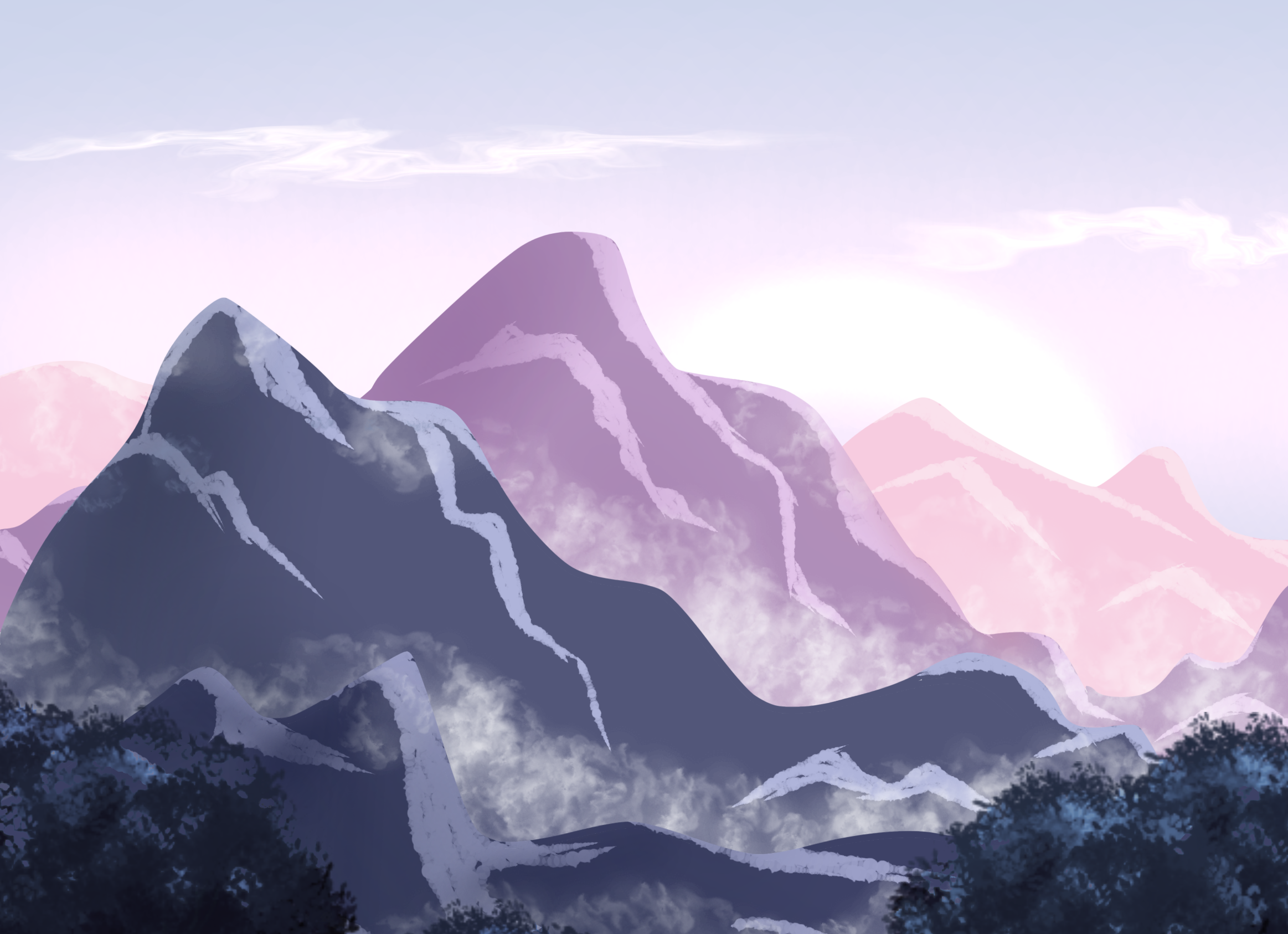 Morning Mountain - ibisPaint