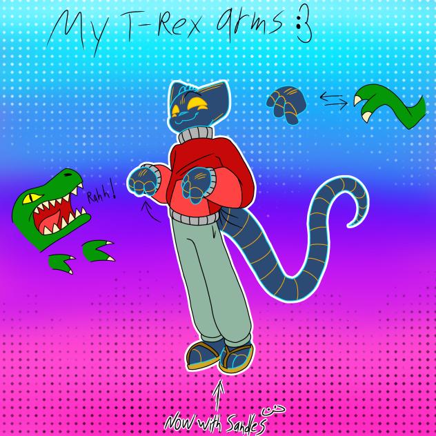 My T-Rex arms! 🦖🦖🦖