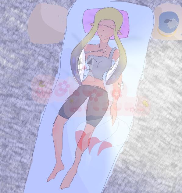 Shh, captain agent 3's sleeping 🌙 - ibisPaint