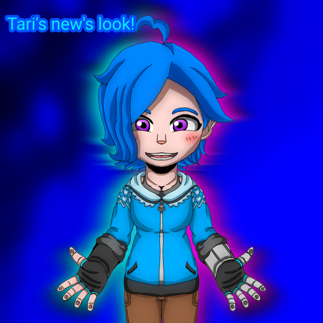 Tari's new look! 💙🤍SMG4🤍💙