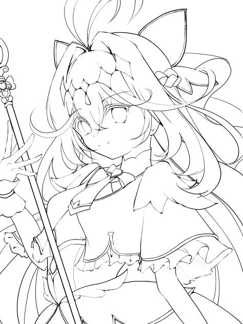 キュアアルカナ・シャドウ塗り絵
