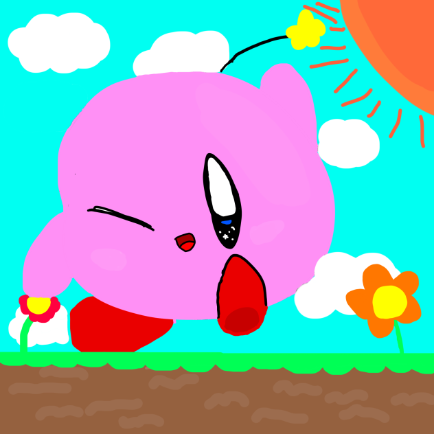 僕が本気で描いたカービィです！！！