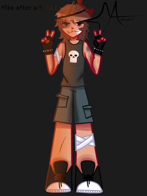 Micheal afton after a fight