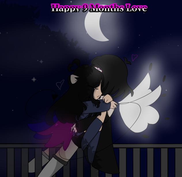 9 month anniversary drawing