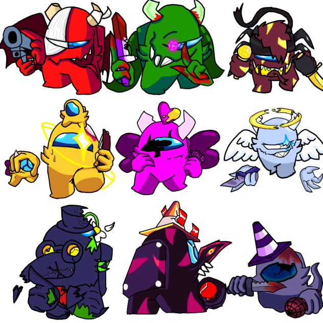 Персонажы vs impostor v4 - ibisPaint