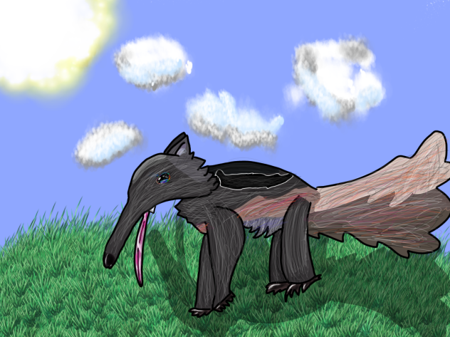 Realistic anteater