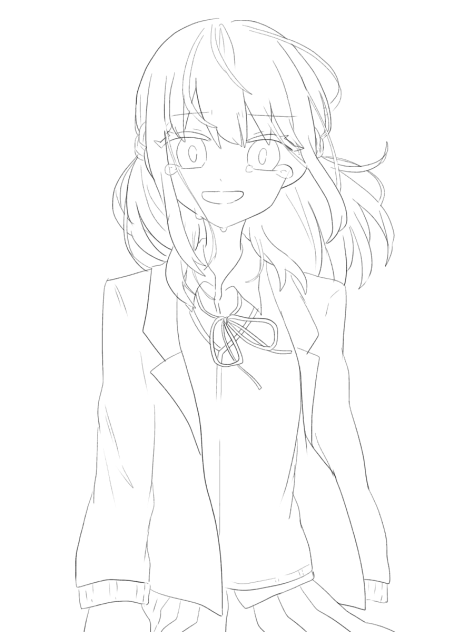 【線画】さよなら