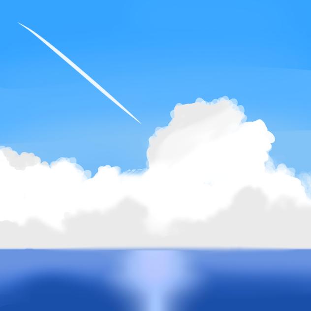Sky, clouds and sea