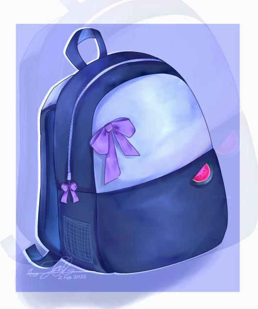 An ocean blue bag