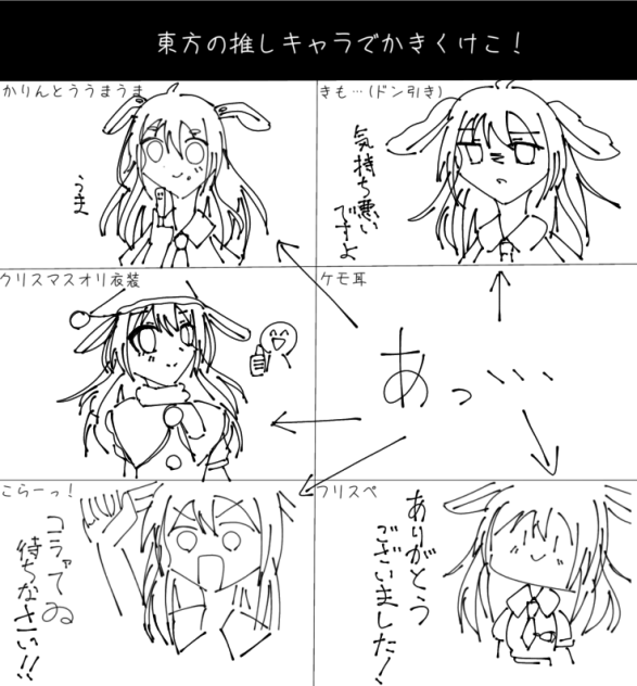 東方の推しでかきくけこ