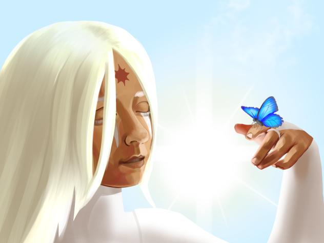 Pure Vanilla Cookie and a butterfly