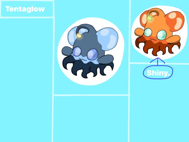 Pokémon. Fakemon. Tentaglow.