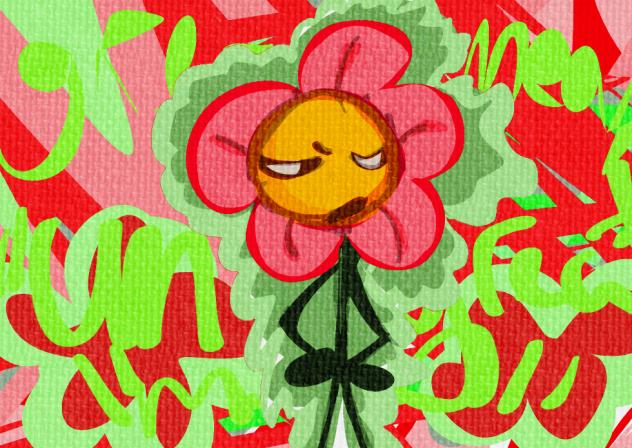 greedy buitiful flower