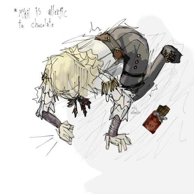 Mykil ate some chocolate