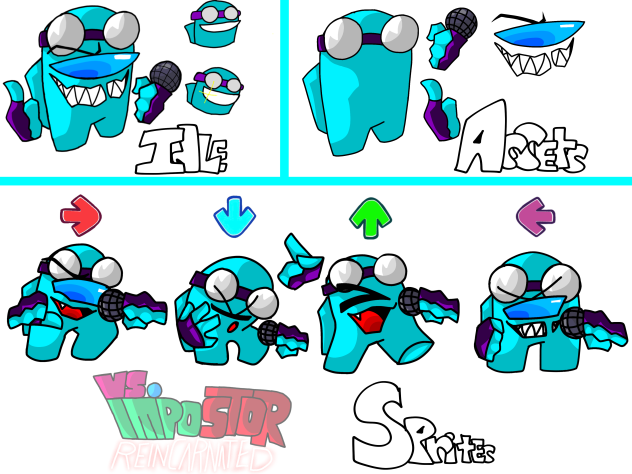 •Cyan Spritesheet•