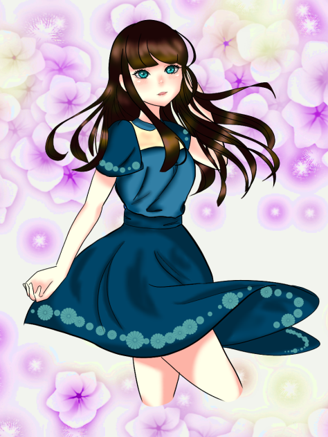 髪サラサラ