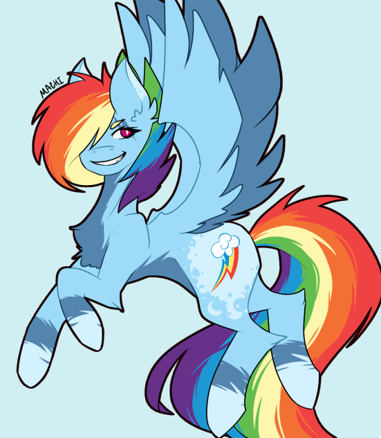 rainbow dash redesign