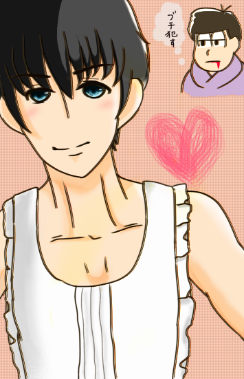 裸エプロンカラ松 Ibispaint