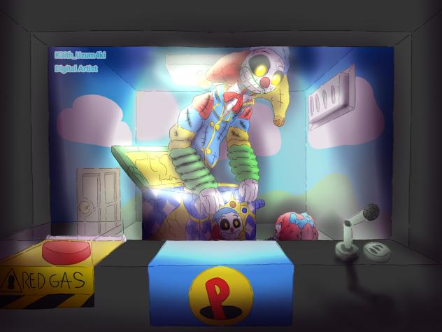 Clown 1006 and doll 1007;