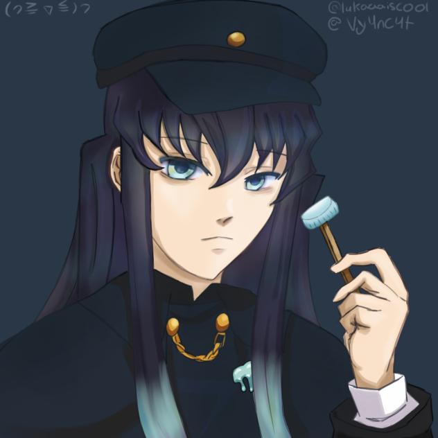 Muichiro official art fanart