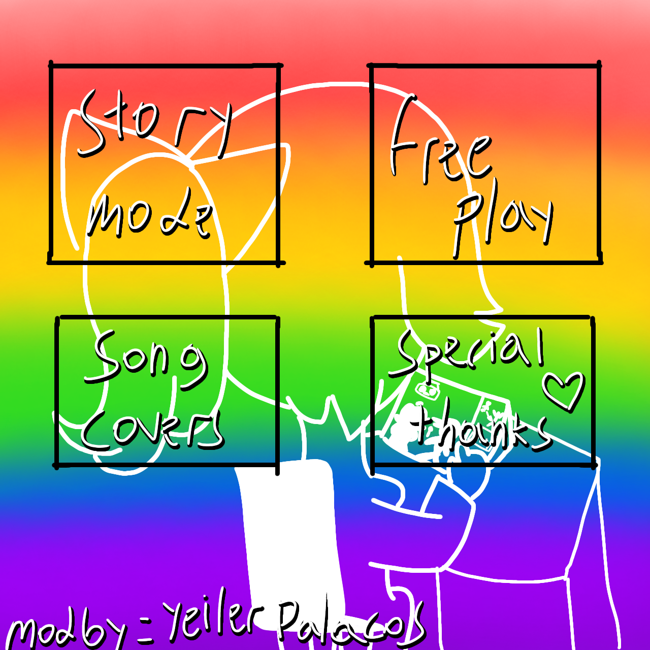 menú de inicio de fnf x IPA ibisPaint